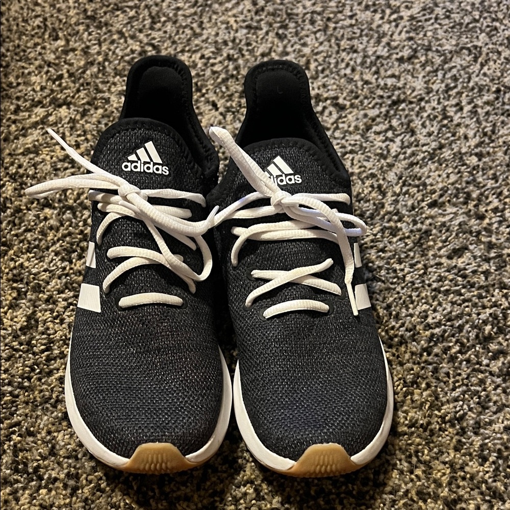 Adidas Kids Black and White Sneakers